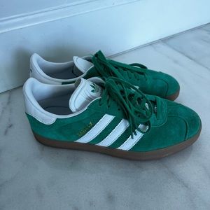 ADIDAS ORIGINALS Gazelle leather-trimmed suede sneakers women’s US 9.5